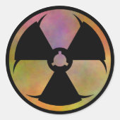 Mutation Hazard Symbol Runder Aufkleber (Vorderseite)