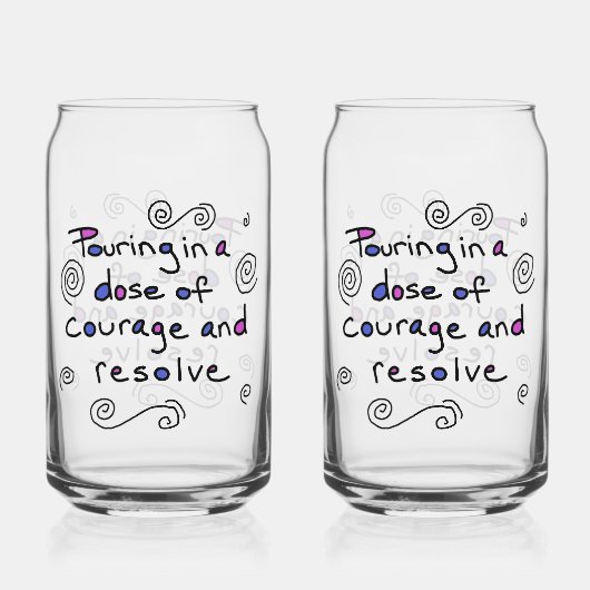 Mutdosis-Glas Dosenglas (Vorderseite)