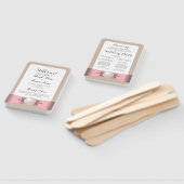 Mute Blush & Tan Pearl Ribbon Hochzeitsprogramm Fächer (Non-assembled)