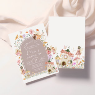 Mute Blush Wildblume Fairy Birthday Einladung