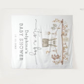 Mute Boho Little Man Boy Baby Dusche Willkommen Wandteppich (Vorderseite (Horizontal))