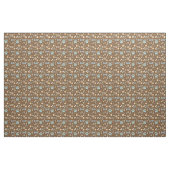 Mute braune Dog Paw Druckmuster Stoff (Yard (91,4 cm))