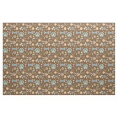 Mute braune Dog Paw Druckmuster Stoff (Fat Quarter (45,7 x 55,9 cm))