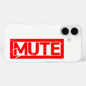 Mute Briefmarke Case-Mate iPhone Hülle (Rückseite (Horizontal))
