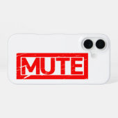 Mute Briefmarke iPhone 16 Hülle (Rückseite (Horizontal))