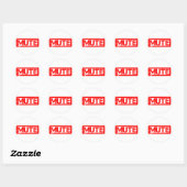 Mute Briefmarke Runder Aufkleber (Blatt)