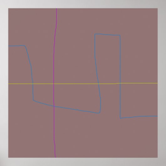 Mute Brown Background Poster (Vorne)