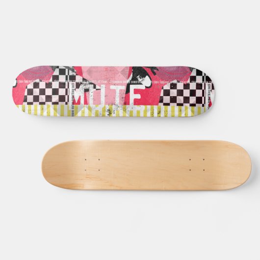 Mute Collage Art Skateboard (Horizontal)