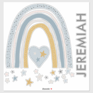 Mute Dusty Blue Rainbow Kinderzimmer Wall Decallam Aufkleber