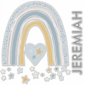 Mute Dusty Blue Rainbow Kinderzimmer Wall Decallam Aufkleber (Vorderseite)