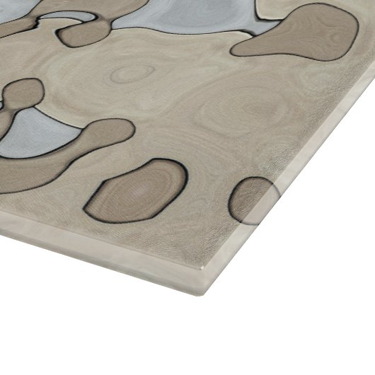 Mute Earth Tones Schneidebrett (Ecke)