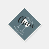 Mute Elegance - Slate Blue Cheers Napkins Serviette (Ecke)