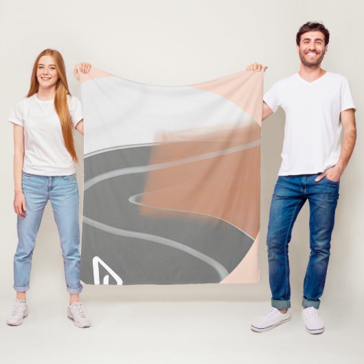 Mute Erden tönt sonnenminimalistische Kunst Fleecedecke (Beispiel)