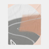 Mute Erden tönt sonnenminimalistische Kunst Fleecedecke (Vorderseite)