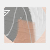 Mute Erden tönt sonnenminimalistische Kunst Fleecedecke (Vorderseite (Horizontal))