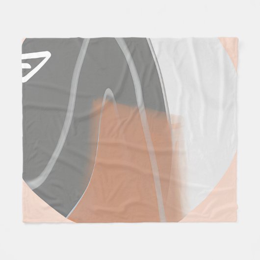 Mute Erden tönt sonnenminimalistische Kunst Fleecedecke (Vorderseite (Horizontal))