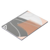 Mute Erden tönt sonnenminimalistische Kunst Notizblock (Linke Seite)