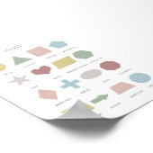 Mute Farbe formt Poster (Ecke)