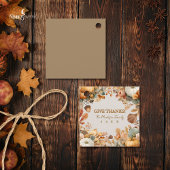 Mute Florals Erntedank Gefälligungstags Geschenkanhänger