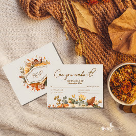 Mute Florals UAWG Erntedank Card Classic RSVP Karte