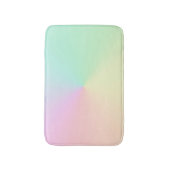 Mute Gradient Ombre Rainbow Pastel Ästhetische Badematte (Vorderseite Vertikal)