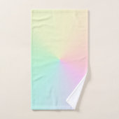Mute Gradient Ombre Rainbow Pastel Ästhetische Badhandtuch Set (Handtuch)