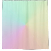 Mute Gradient Ombre Rainbow Pastel Ästhetische Duschvorhang (Vorderseite)