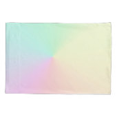 Mute Gradient Ombre Rainbow Pastel Ästhetische Kissenbezug (Rückseite)