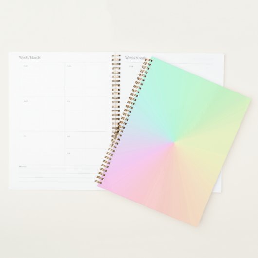 Mute Gradient Ombre Rainbow Pastel Ästhetische Planer (Anzeige)