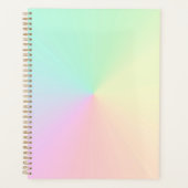 Mute Gradient Ombre Rainbow Pastel Ästhetische Planer (Vorderseite)