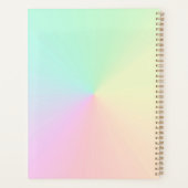 Mute Gradient Ombre Rainbow Pastel Ästhetische Planer (Rückseite)
