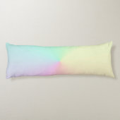 Mute Gradient Ombre Rainbow Pastel Ästhetische Seitenschläferkissen (Rückseite)