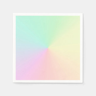 Mute Gradient Ombre Rainbow Pastel Ästhetische Serviette