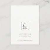 Mute Green Aqua Agate Earthy 3 Earring Display Visitenkarte (Rückseite)