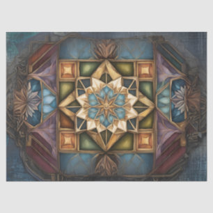 Mute Jewel Color Mandala decoupage Seidenpapier