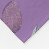 Mute Lila Tulip Fleece Blanket (Ecke)