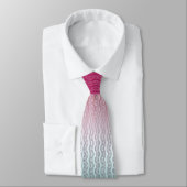 Mute Magenta Silver Aquamarin Krawatte (Gebunden)