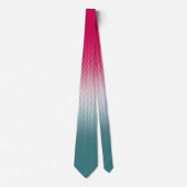 Mute Magenta Silver Aquamarin Krawatte (Vorderseite)