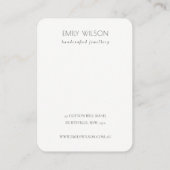 Mute Mauve Lilac Agate Earthy Necklace Display Visitenkarte (Rückseite)