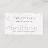 Mute Mauve Palm Print Loyalty Card Treuekarte (Vorderseite)