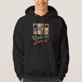 Mute Me Forever | Workplace Mood with Retro Sass Hoodie (Vorderseite)