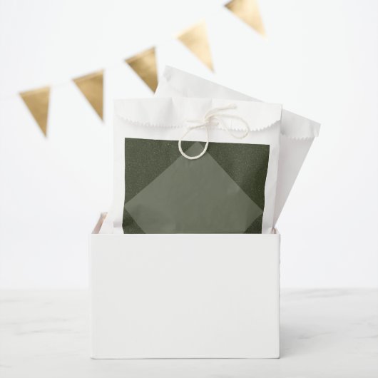 Mute Moss Green Diamond Gevor Bag Geschenktütchen (Party)