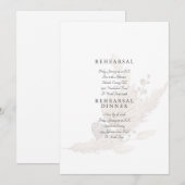 Mute Pampas Wedding Probe Einladung (Vorne/Hinten)