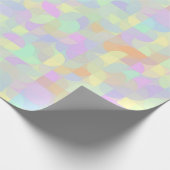 Mute Pastel Boho Mod Geometric Abstrakt Geschenkpapier (Ecke)