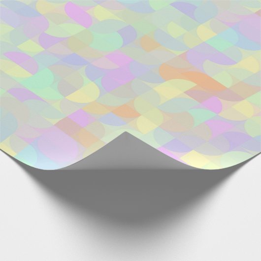 Mute Pastel Boho Mod Geometric Abstrakt Geschenkpapier (Ecke)