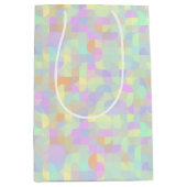 Mute Pastel Boho Mod Geometric Abstrakt Mittlere Geschenktüte (Vorderseite)
