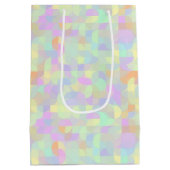 Mute Pastel Boho Mod Geometric Abstrakt Mittlere Geschenktüte (Rückseite)