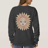 Mute Pastel Celestial Boho Sleeping Sun Sweatshirt (Rückseite)