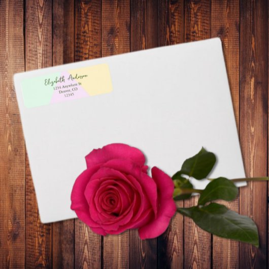 Mute Pastel Geometric Wedding