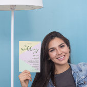 Mute Pastel Geometric Wedding Einladung